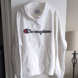 Champion Men's White Hoodie